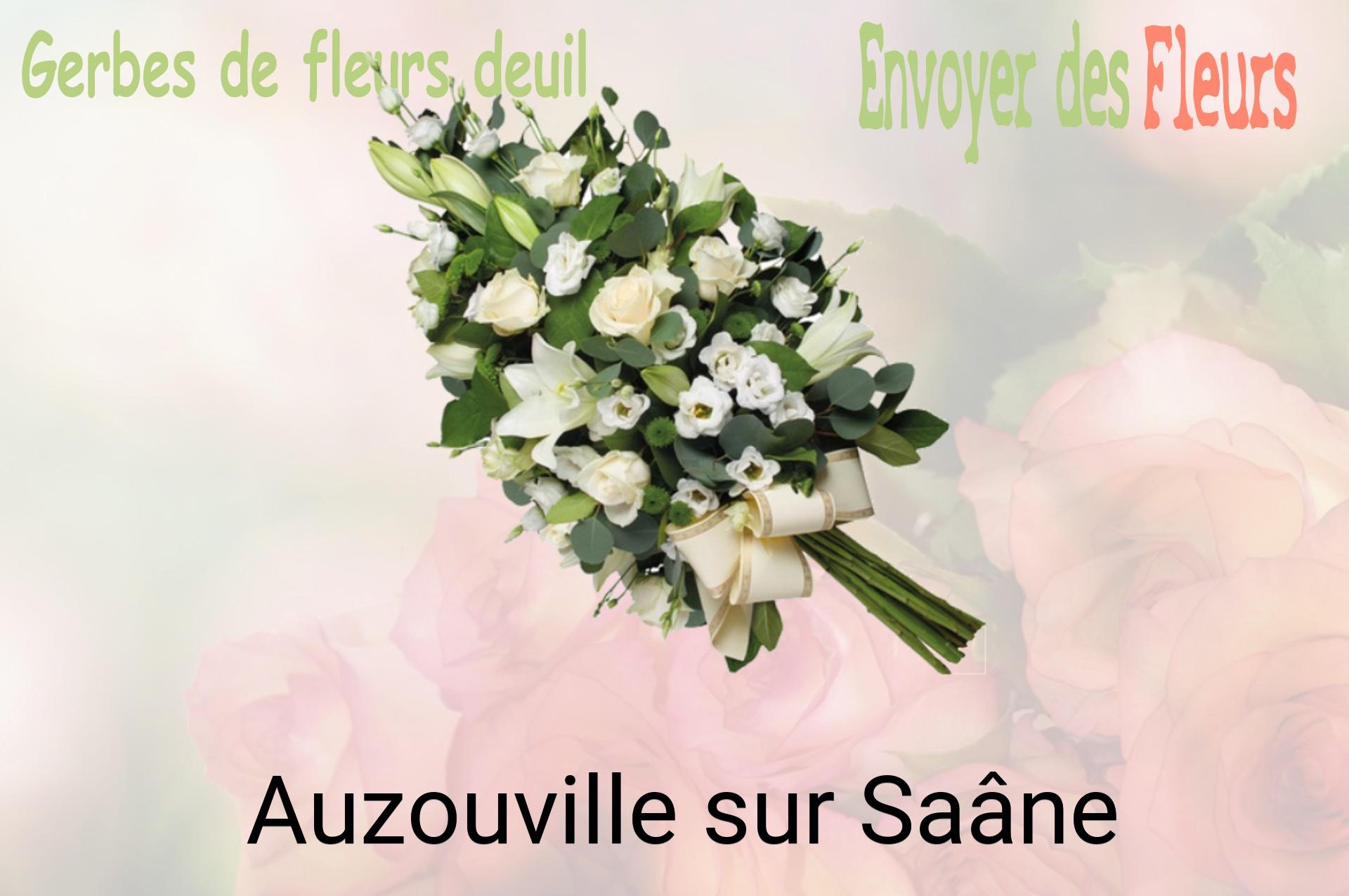 Gerbe de fleurs de deuil livrée à Auzouville-sur-Saâne
